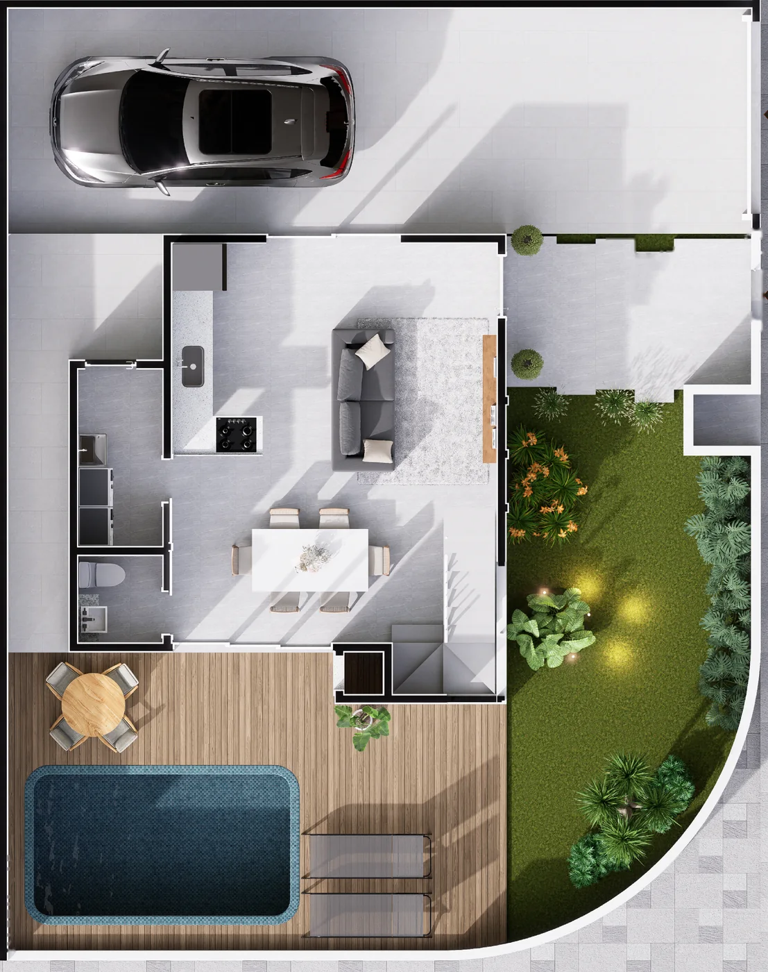Casa 01 · Térreo · 43,94 m²