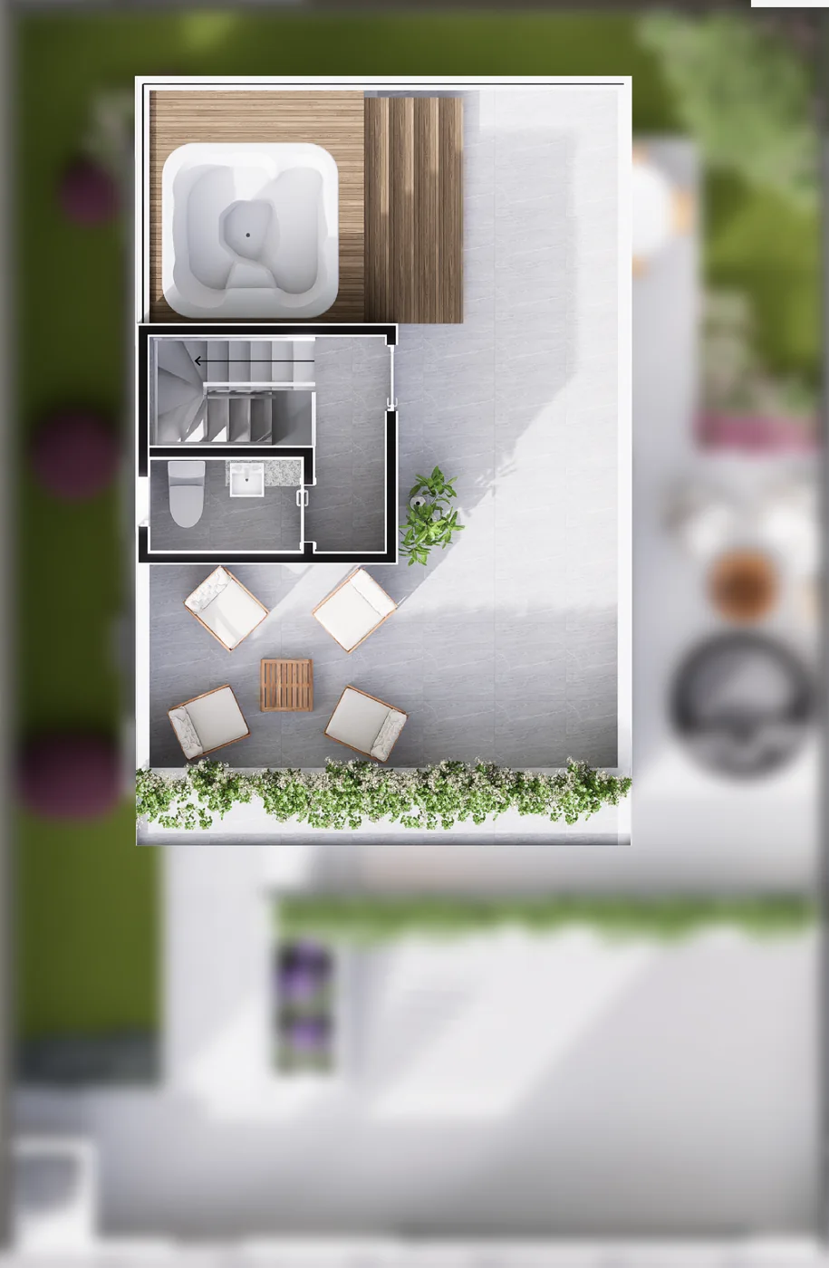 Casa 03 · Terraço · 55,33 m²
