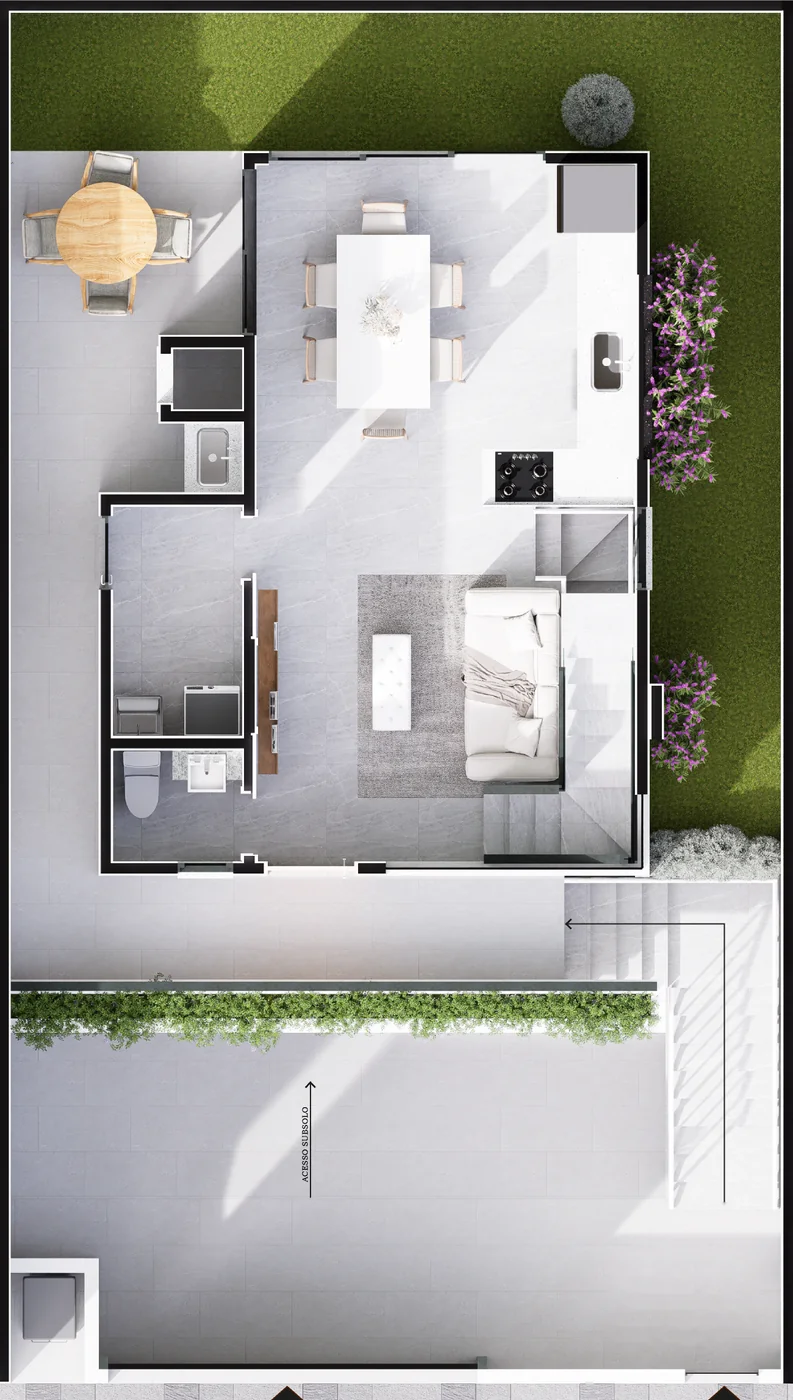 Casa 02 · Térreo · 47,74 m²